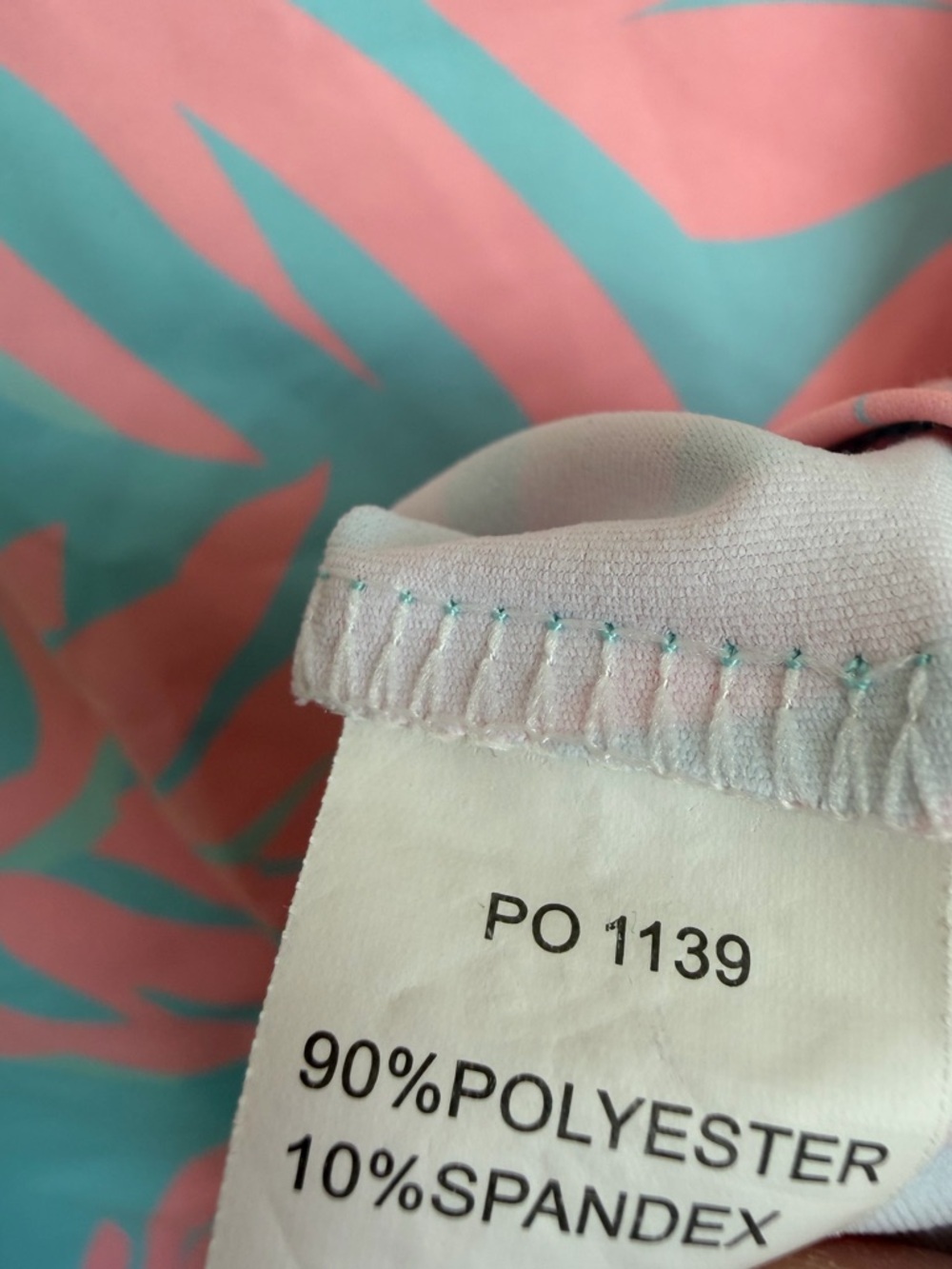Sunday Swagger Sleeveless Golf Polo XS Blue Pink Tropical Palm Athletic Tank Top - Picture 12 of 12